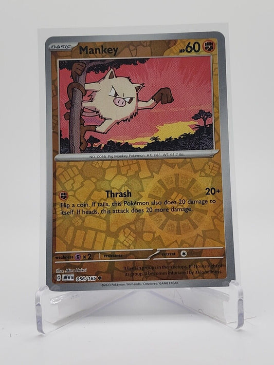 56/165 Mankey [Reverse Holo]  Pokémon TGC Scarlet & Violet - 151