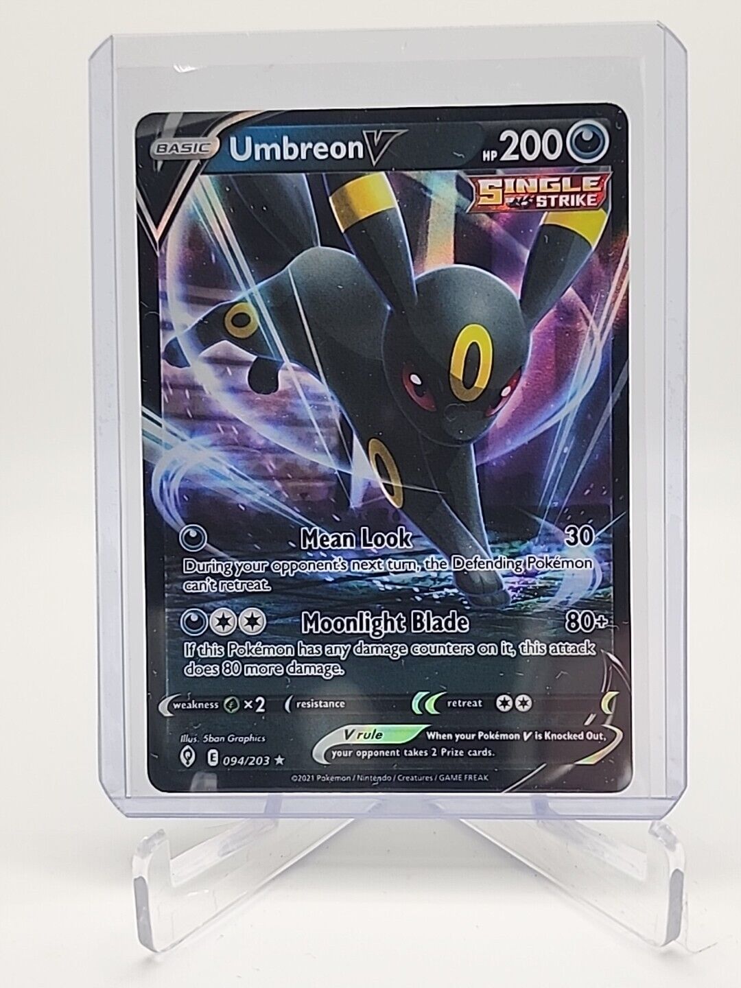 Umbreon V  94/203 Pokémon TCG Evolving Skies