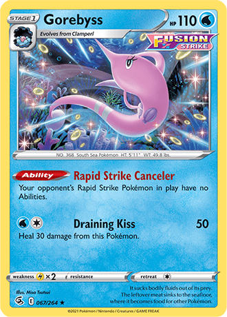 Gorebyss  67/264 Pokémon TCG Fusion Strike