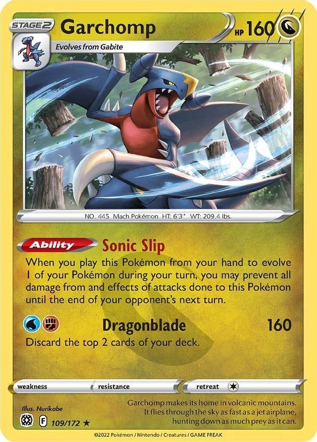 Garchomp  109/172 Pokémon TCG Brilliant Stars