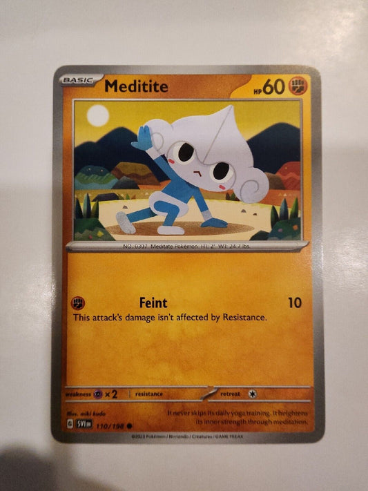 Meditite 110/198 Pokémon TGC Scarlet & Violet