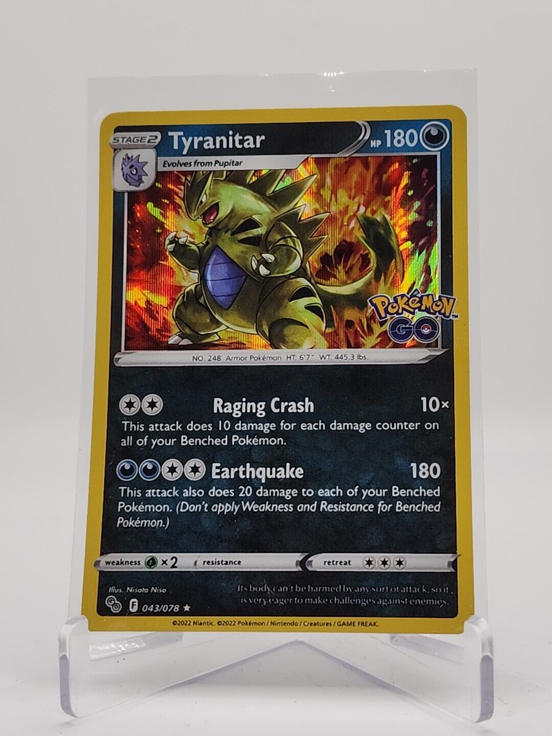 Tyranitar [Holo] 43/78 Pokémon TGC Pokemon Go