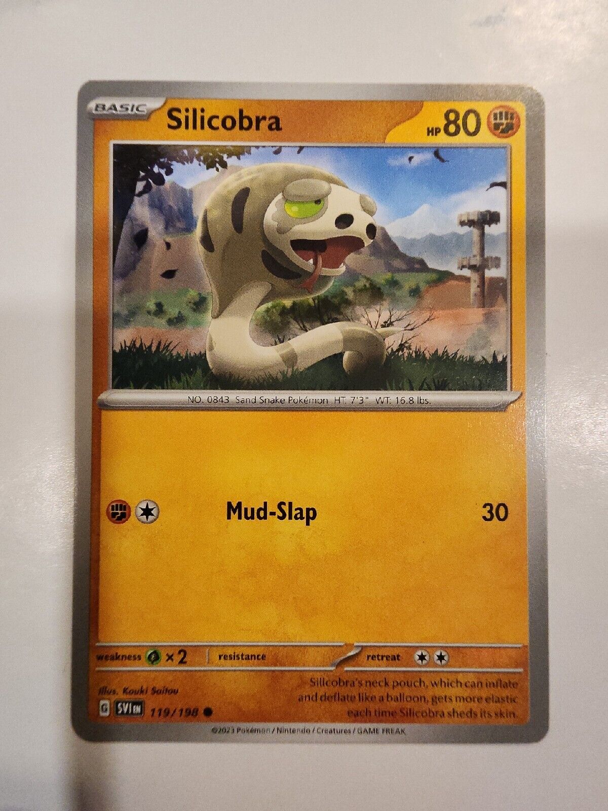 Silicobra 119/198 Pokémon TGC Scarlet & Violet