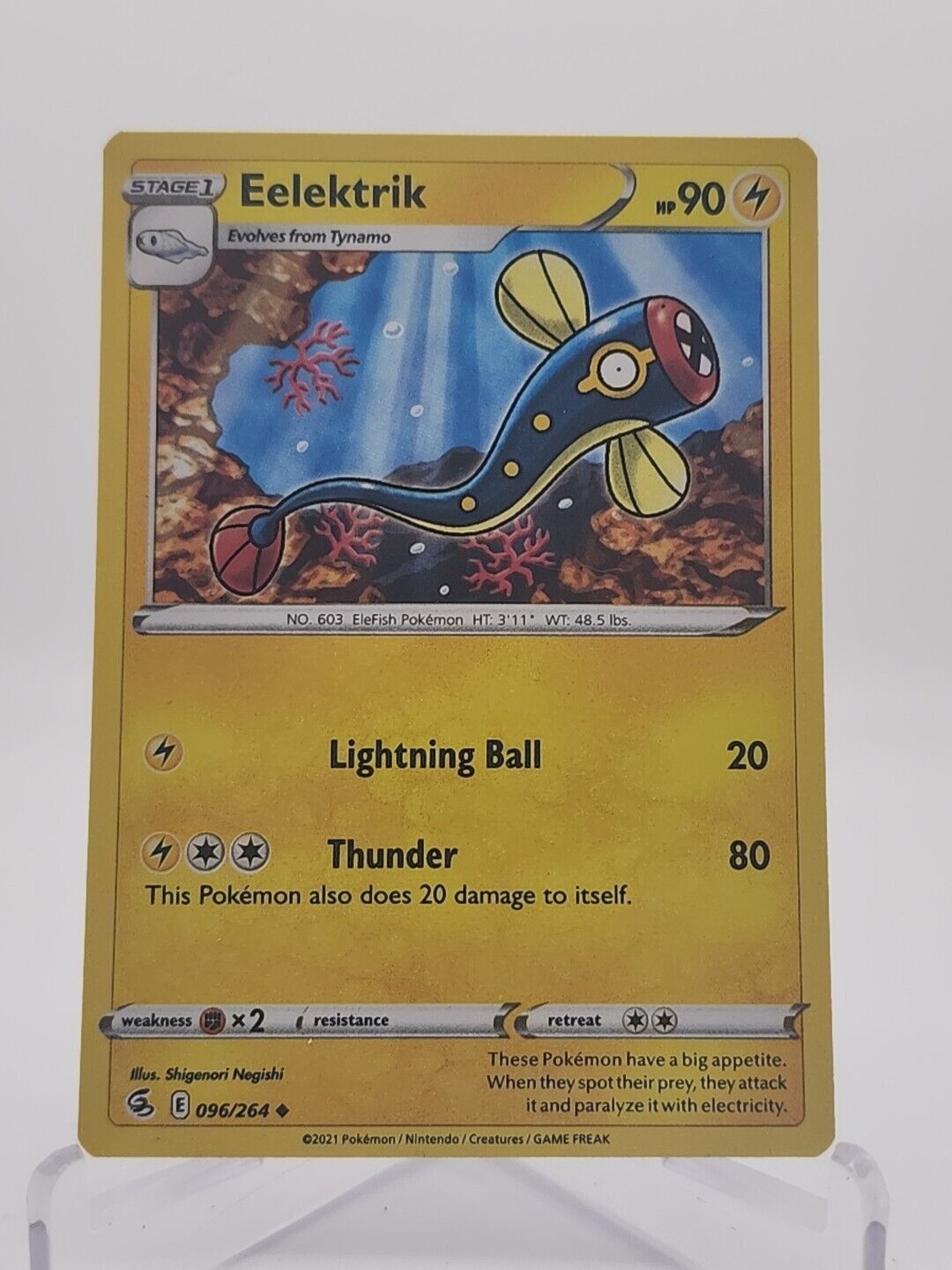 Eelektrik 96/264 Pokémon TGC Fusion Strike