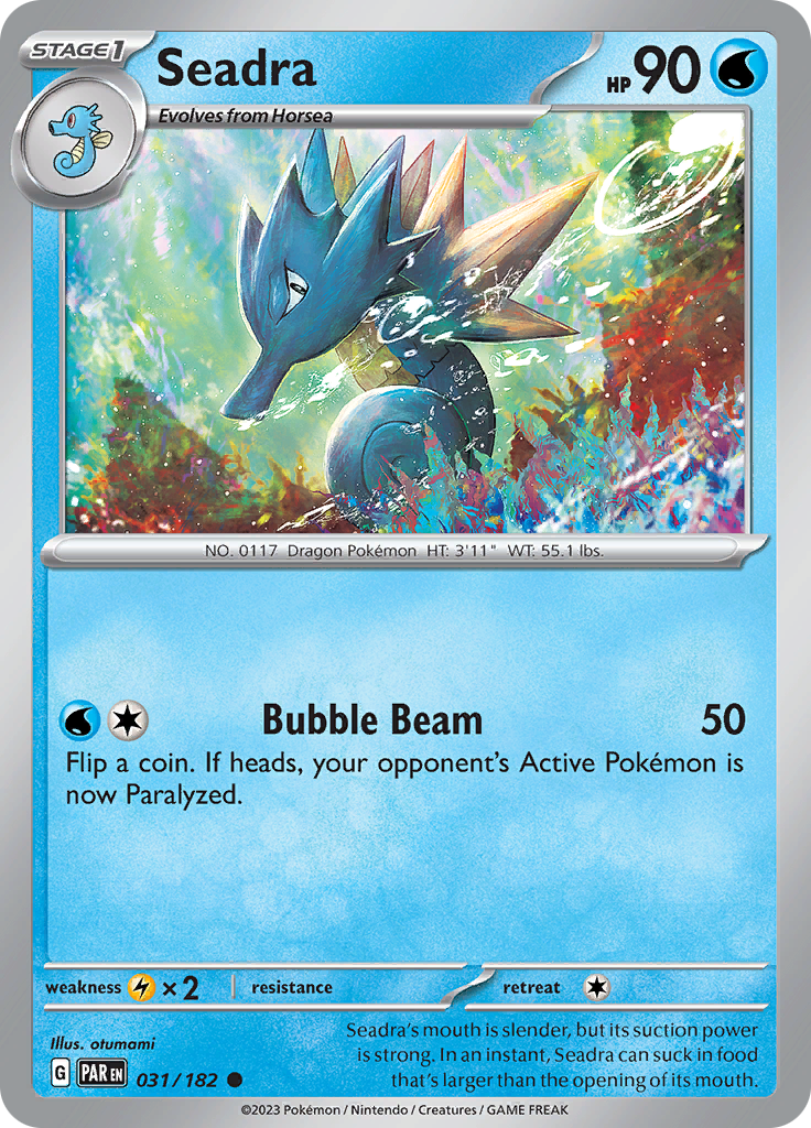 Seadra  31/182 Pokémon TCG Paradox Rift