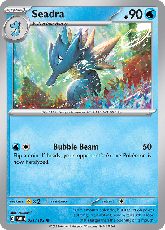 Seadra  31/182 Pokémon TCG Paradox Rift