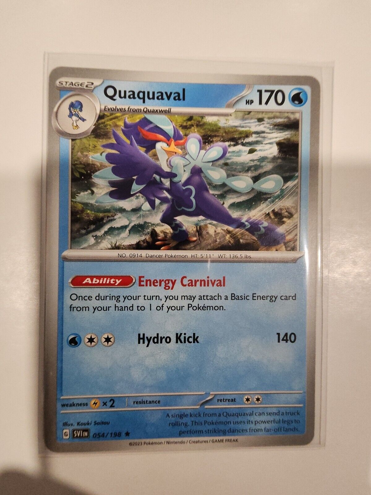 Quaquaval 54/198 Pokémon TGC Scarlet & Violet