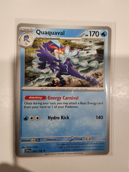 Quaquaval 54/198 Pokémon TGC Scarlet & Violet