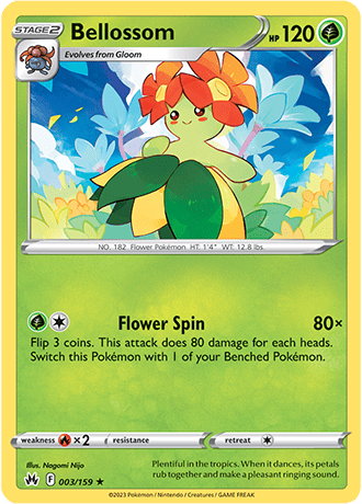 Bellossom  3/159 Pokémon TCG Crown Zenith