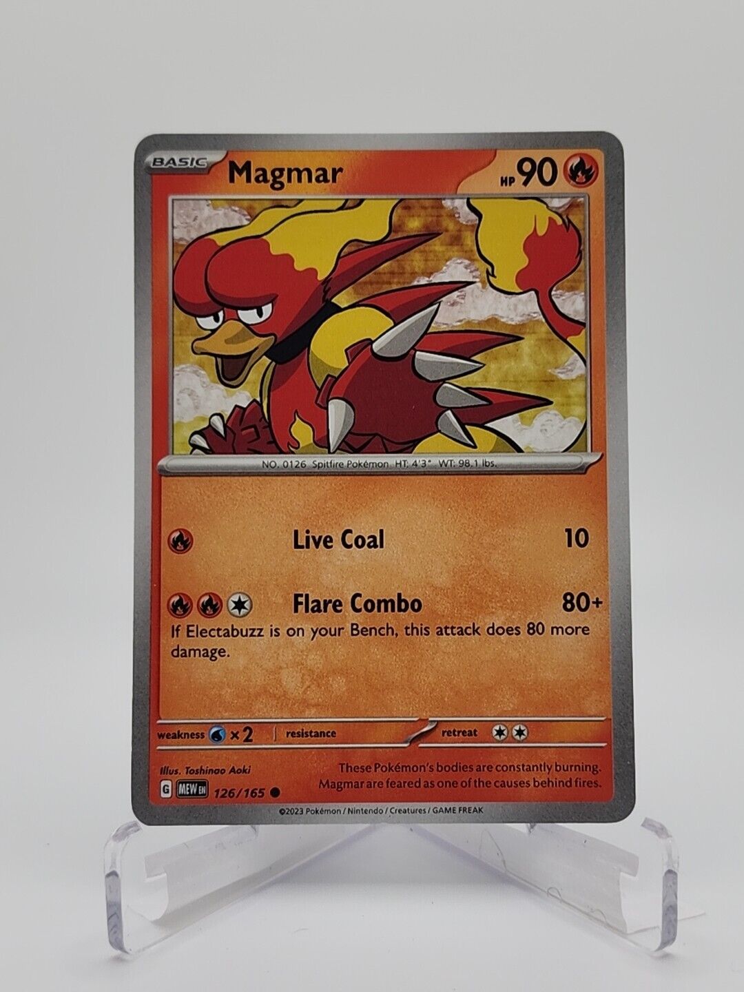 126/165 Magmar  Pokémon TGC Scarlet & Violet - 151