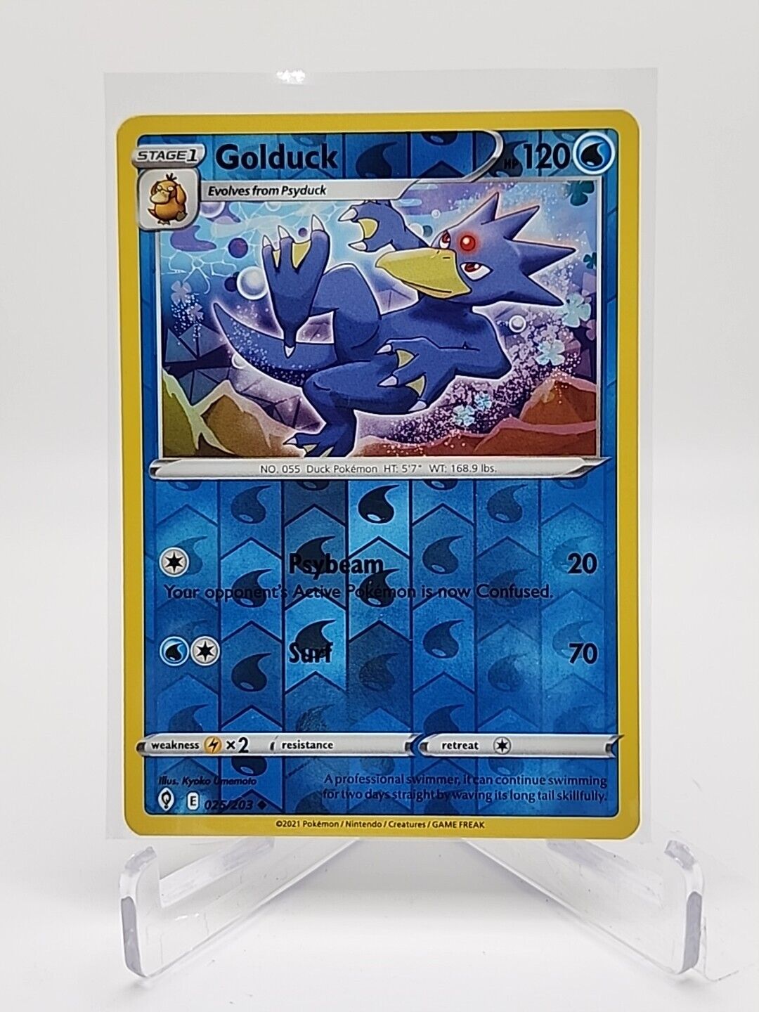 Golduck [Reverse Holo]  25/203 Pokémon TCG Evolving Skies