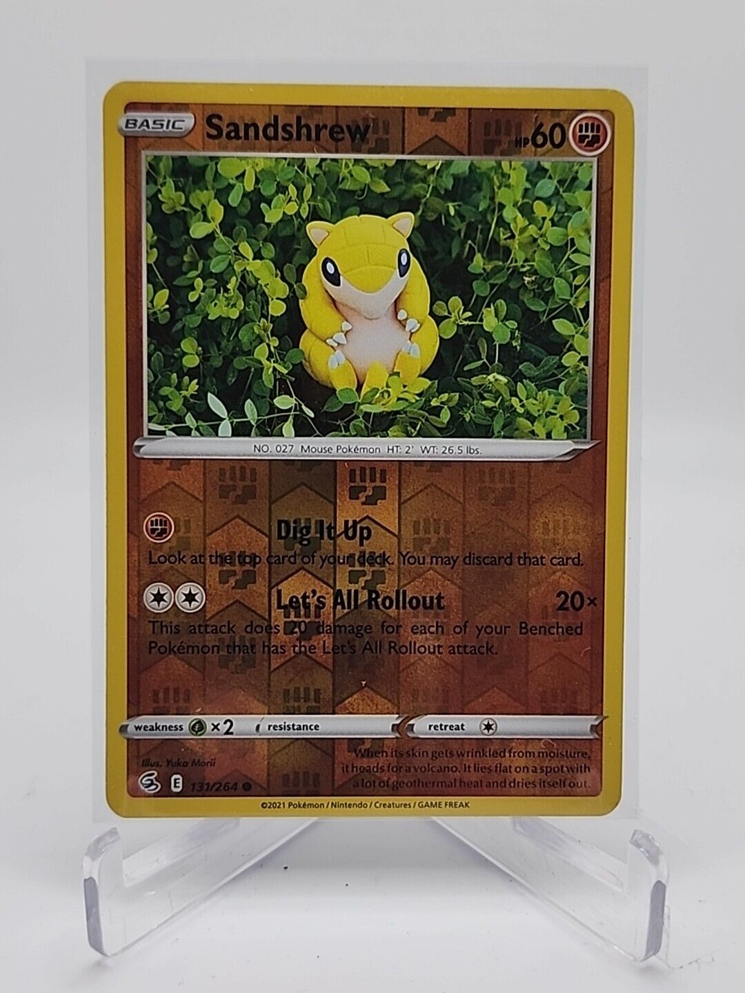 Sandshrew [Reverse Holo]  131/264 Pokémon TCG Fusion Strike