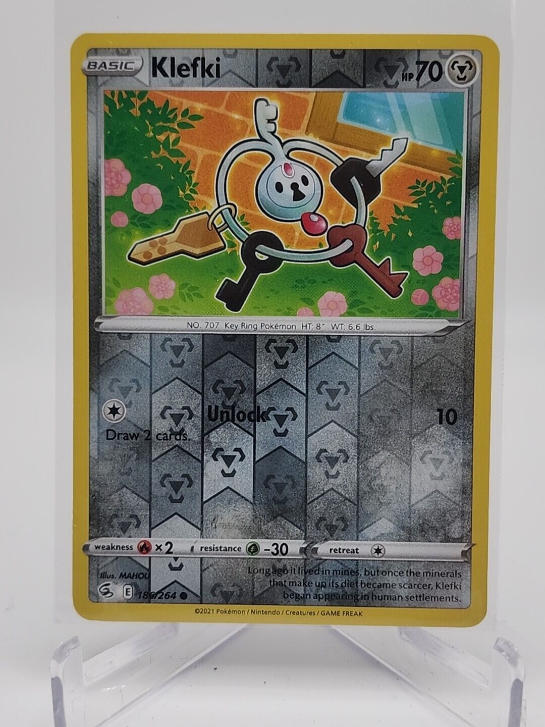 Klefki [Reverse Holo]  186/264 Pokémon TCG Fusion Strike