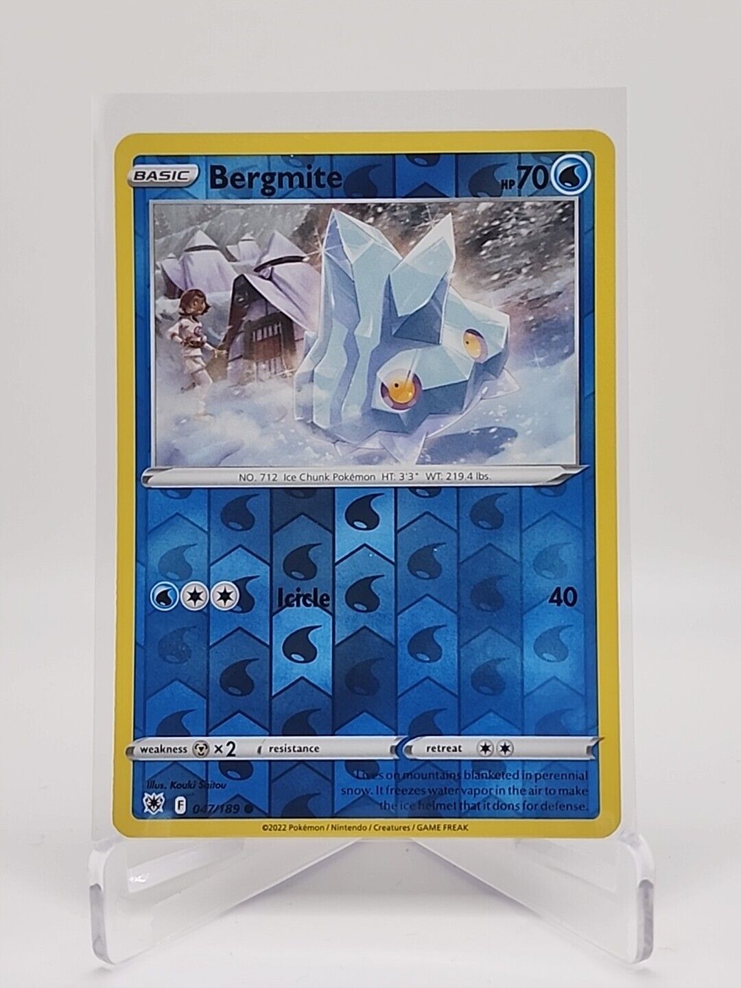 Bergmite [Reverse Holo]  47/189 Pokémon TCG Astral Radiance