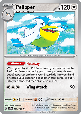 Pelipper  159/193 Pokémon TCG Paldea Evolved