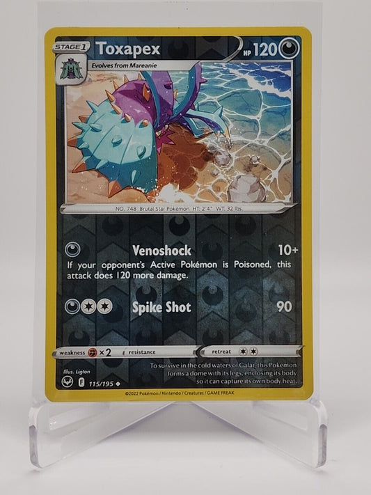 Toxapex [Reverse Holo]  115/195 Pokémon TCG Silver Tempest