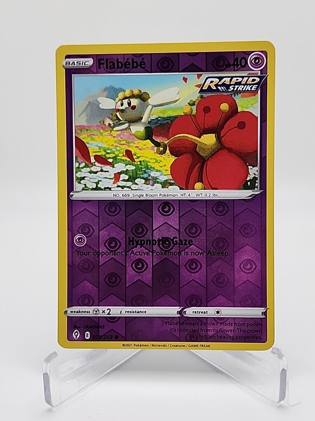 Flabebe [Reverse Holo]  71/203 Pokémon TCG Evolving Skies