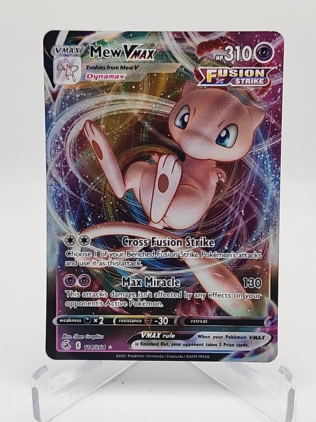 Mew VMAX  114/264 Pokémon TCG Fusion Strike