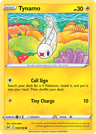 Tynamo  59/196 Pokémon TCG Lost Origin