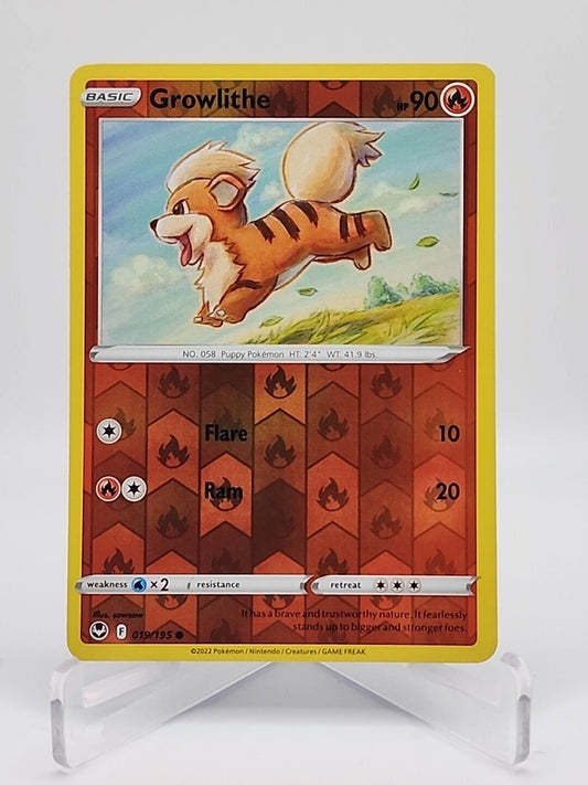 Growlithe [Reverse Holo]  19/195 Pokémon TCG Silver Tempest