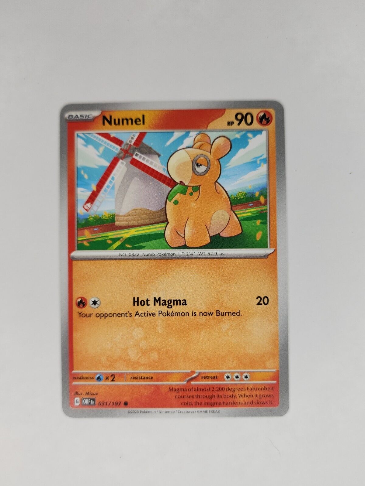 Numel 31/197 Pokémon TGC Obsidian Flames