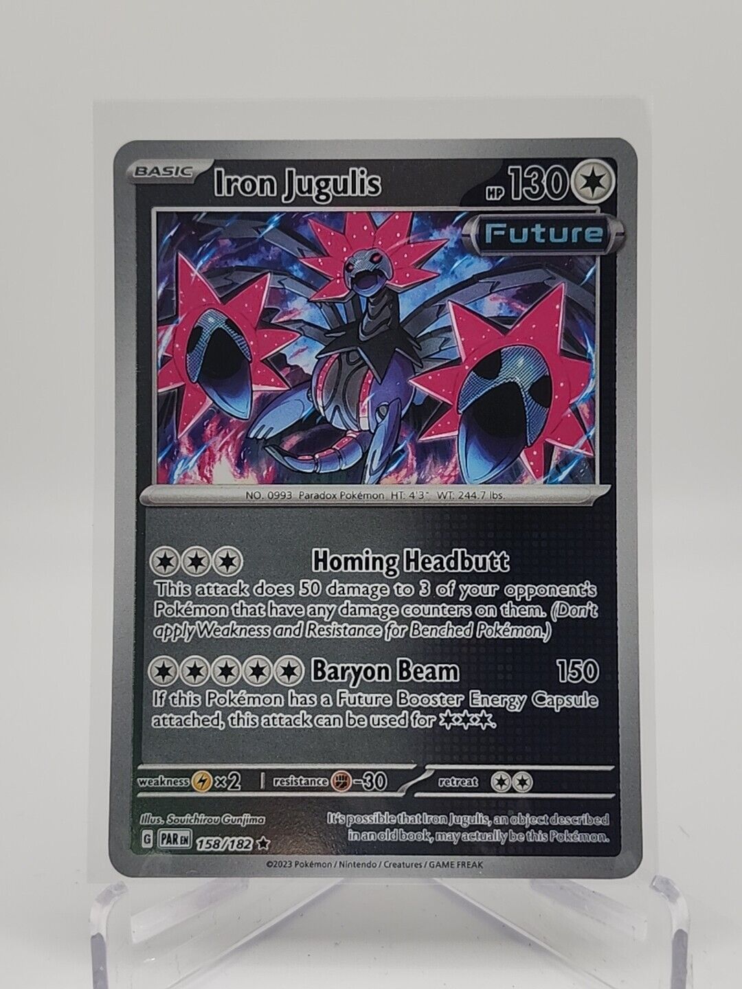 Iron Jugulis [Reverse Holo]  158/182 Pokémon TCG Paradox Rift