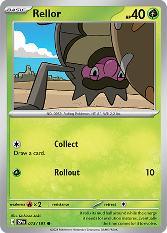 Rellor  13/191 Pokémon TCG Surging Sparks