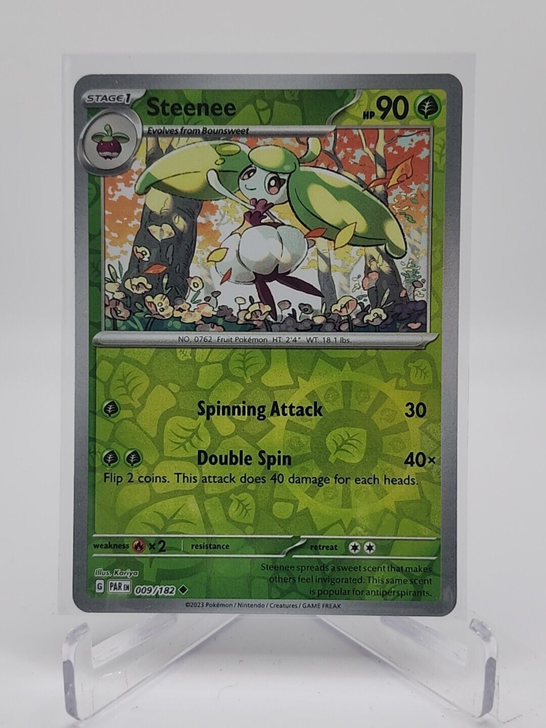 Steenee [Reverse Holo]  9/182 Pokémon TCG Paradox Rift