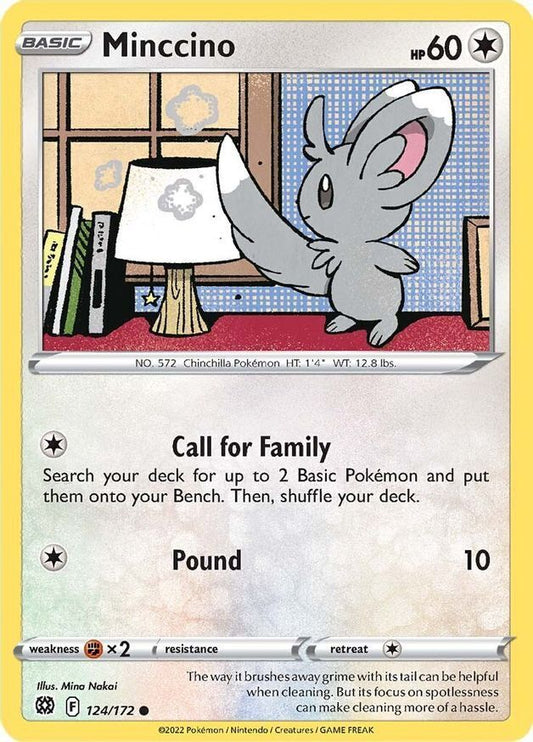 Minccino  124/172 Pokémon TCG Brilliant Stars