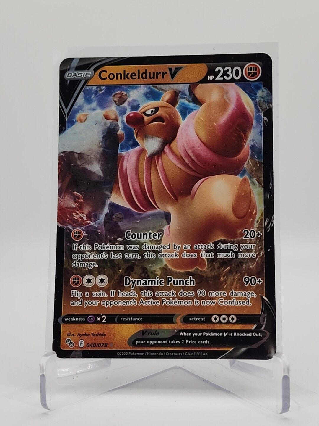 Conkeldurr V 40/78 Pokémon TGC Pokemon Go