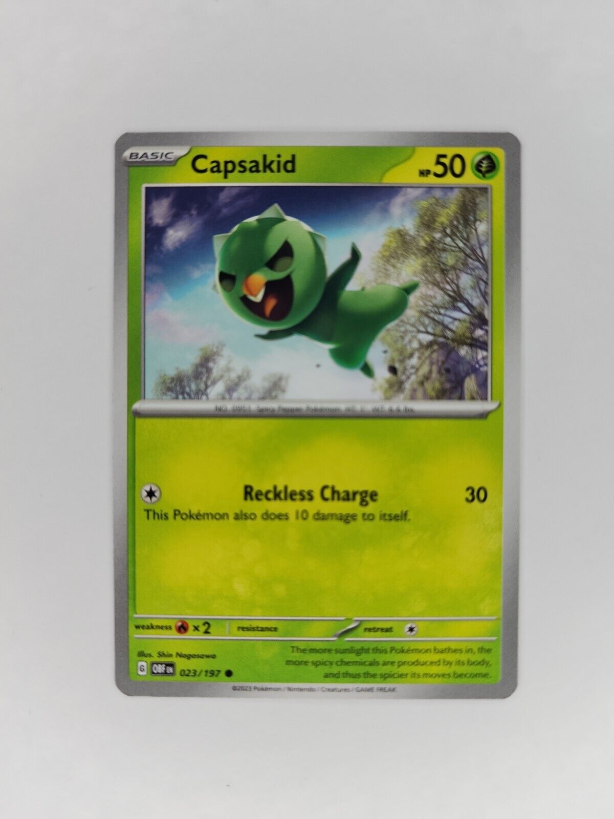 Capsakid 23/197 Pokémon TGC Obsidian Flames