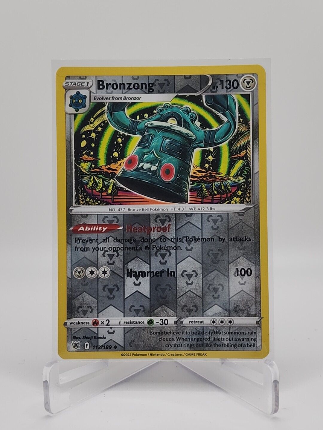 Bronzong [Reverse Holo]  112/189 Pokémon TCG Astral Radiance