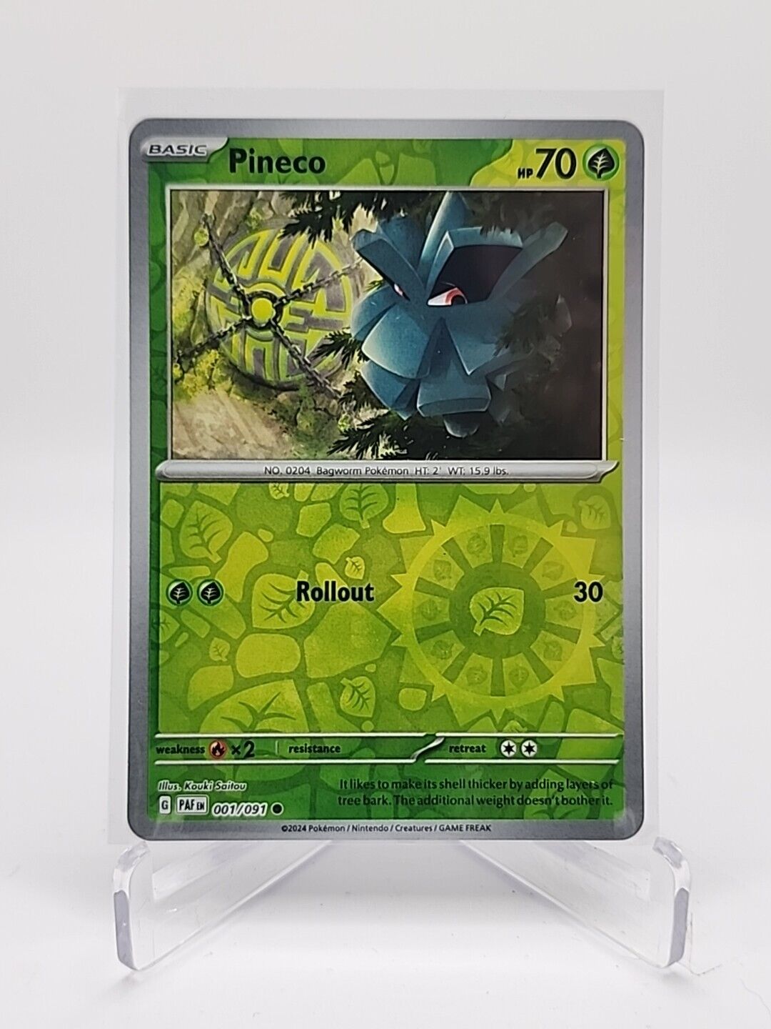 Pineco [Reverse Holo]  1/91 Pokémon TCG Paldean Fates