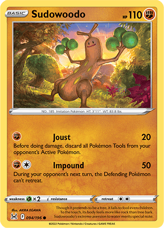 Sudowoodo  94/196 Pokémon TCG Lost Origin