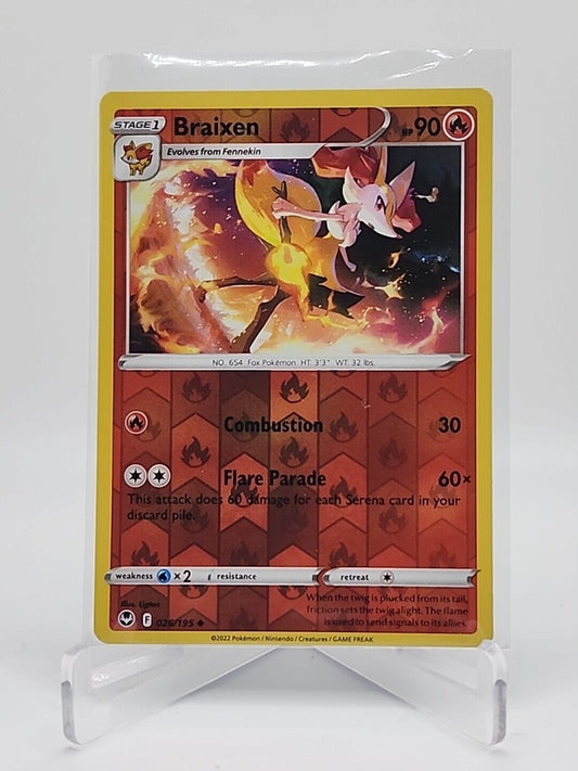 Braixen [Reverse Holo]  26/195 Pokémon TCG Silver Tempest