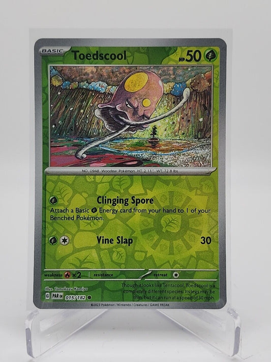 Toedscool [Reverse Holo]  15/182 Pokémon TCG Paradox Rift