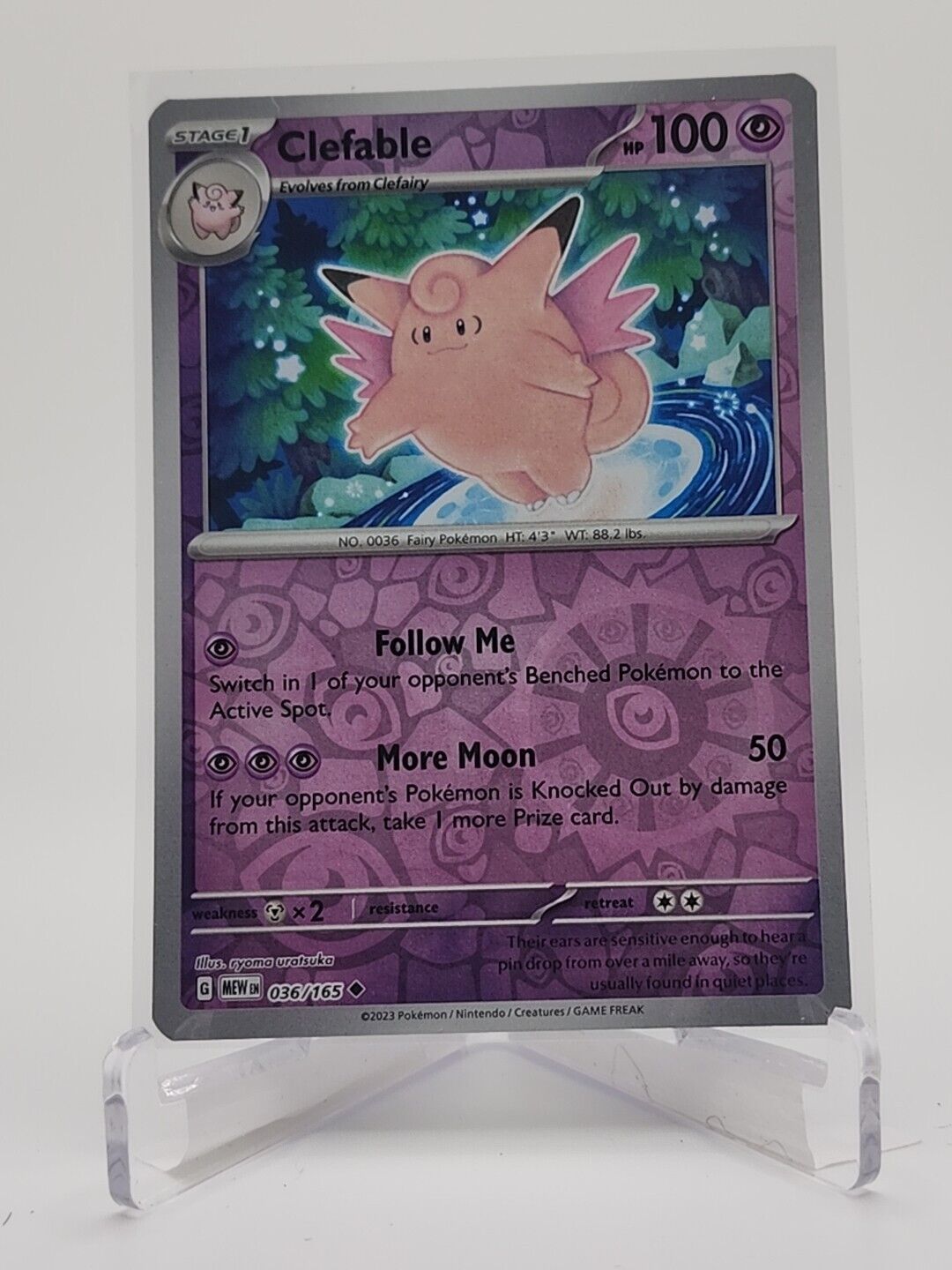 36/165 Clefable [Reverse Holo]  Pokémon TGC Scarlet & Violet - 151