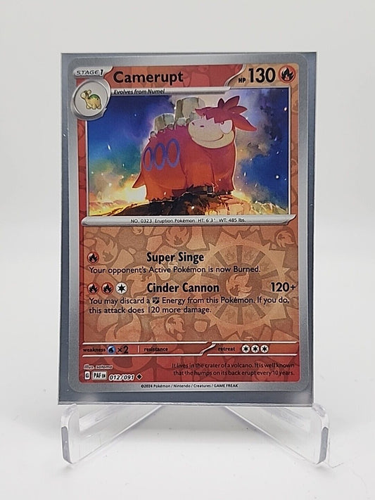 Camerupt [Reverse Holo]  12/91 Pokémon TCG Paldean Fates