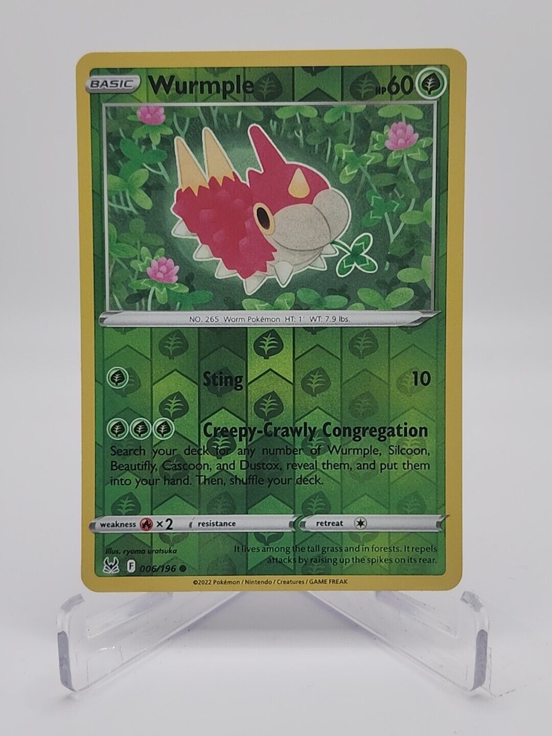 Wurmple [Reverse Holo]  6/196 Pokémon TCG Lost Origin