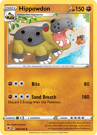 Hippowdon  80/189 Pokémon TCG Astral Radiance