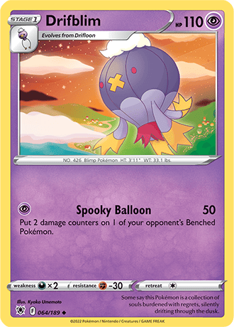 Drifblim  64/189 Pokémon TCG Astral Radiance