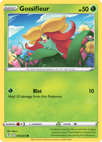 Gossifleur  15/203 Pokémon TCG Evolving Skies