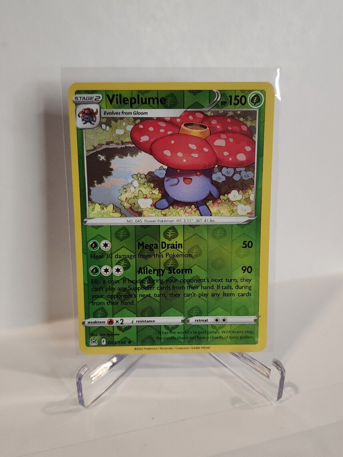 3/196 Vileplume [Reverse Holo]  Pokémon TGC Lost Origin