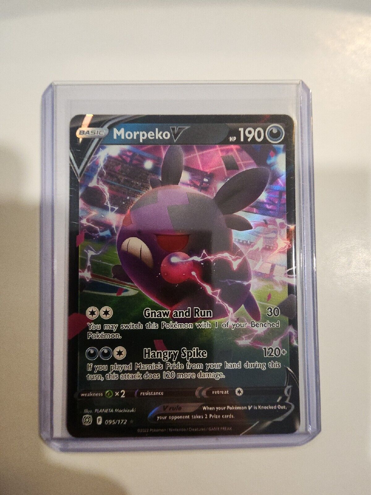 Pokemon Morpeko V 095/172 Ultra Rare Brilliant Stars Mint/NM