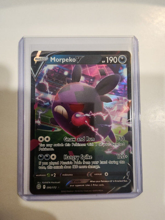 Pokemon Morpeko V 095/172 Ultra Rare Brilliant Stars Mint/NM