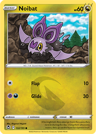 Noibat  132/195 Pokémon TCG Silver Tempest