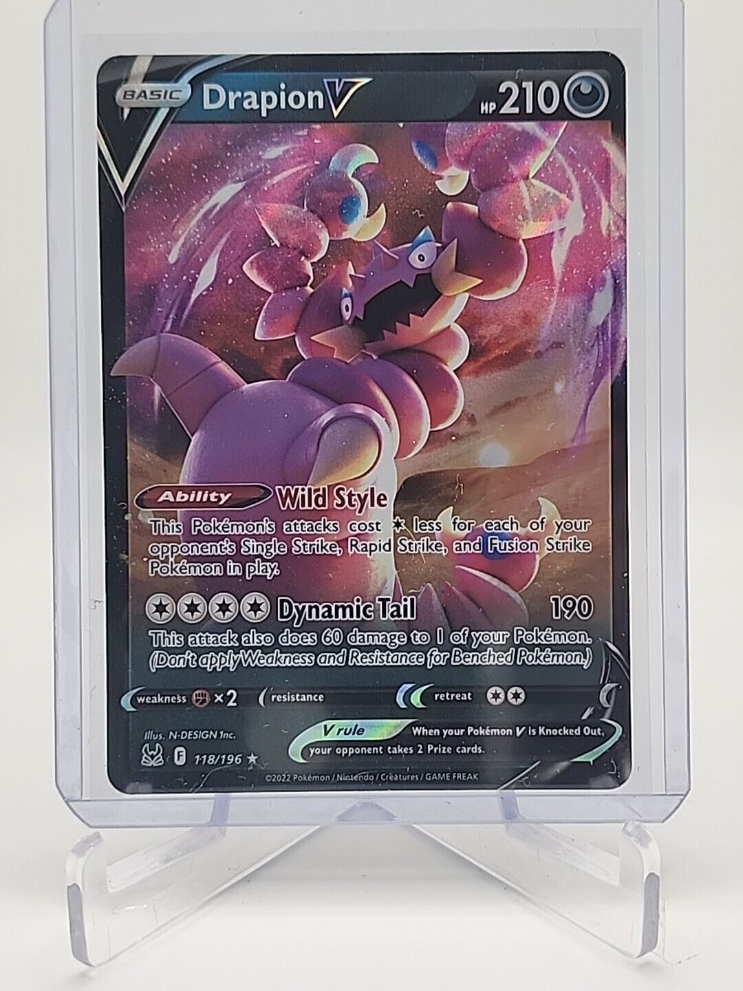 Drapion V  118/196 Pokémon TCG Lost Origin