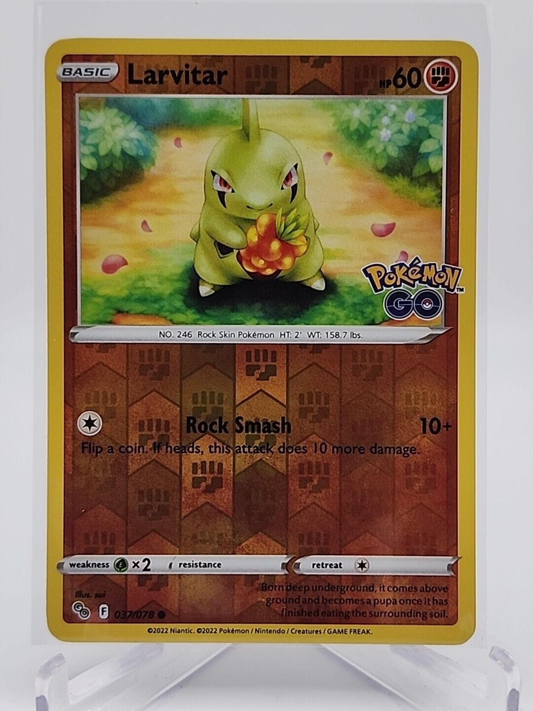 Larvitar [Reverse Holo]  37/78 Pokémon TCG Pokemon Go