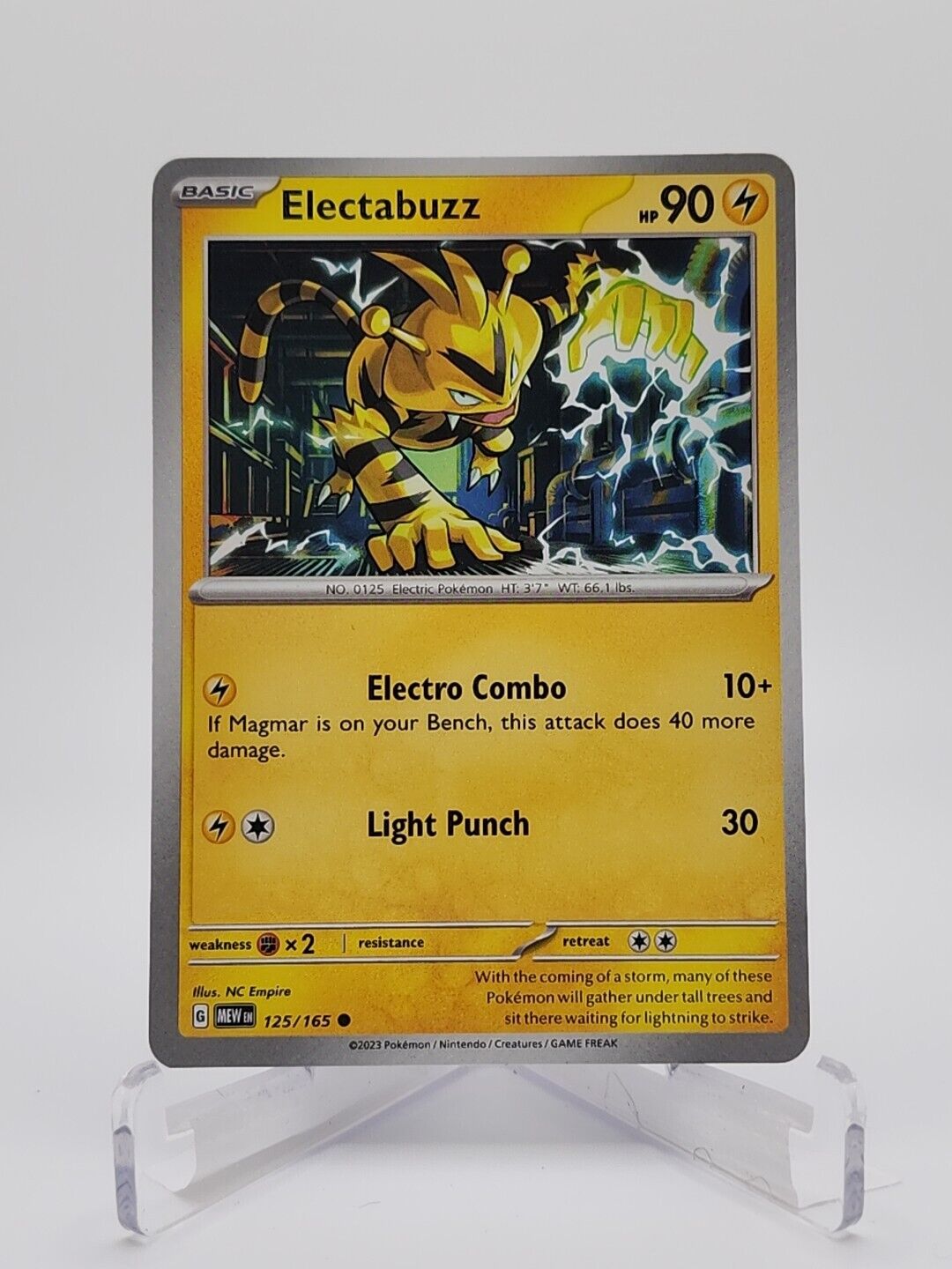 125/165 Electabuzz  Pokémon TGC Scarlet & Violet - 151