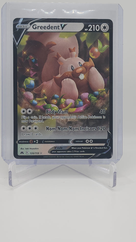 Greedent V 120/159 Pokémon TCG Crown Zenith